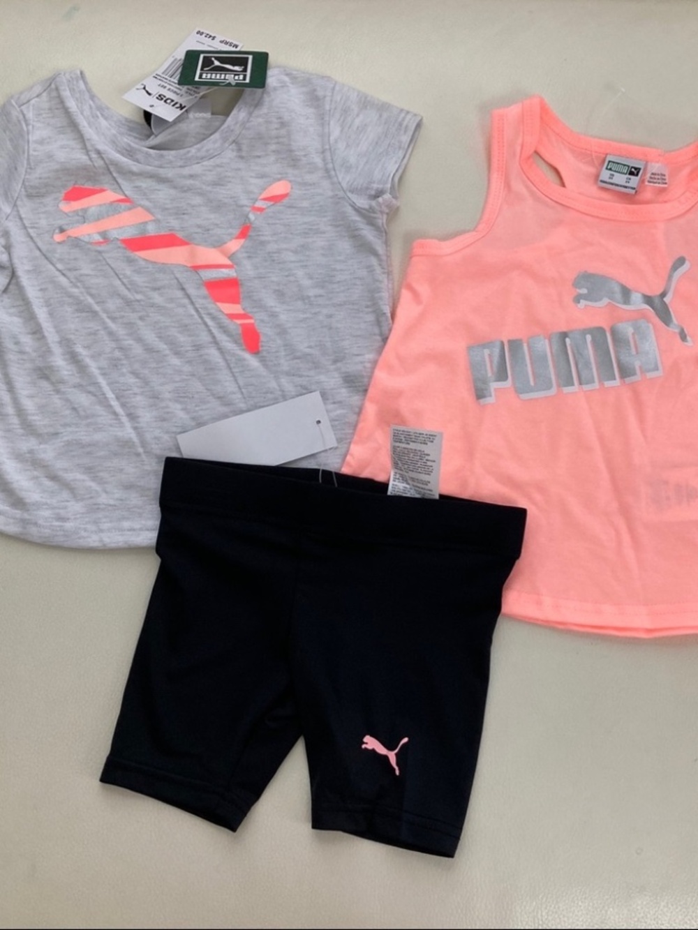 Puma girl neon cute 3pc leggings set 2252